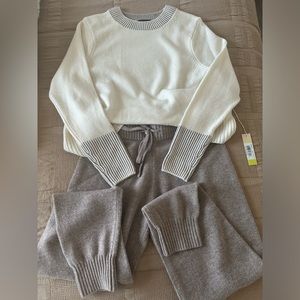 Summersalt Cashmere Blend Jogger and Crew Seater Set